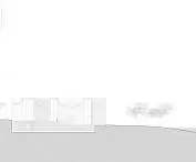 Ginkgo Gallery - longitudinal cross-section of the building 