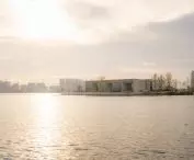  Ginkgo Gallery is located on an island with ginkgo trees, located on a lake in Jiaxing, China