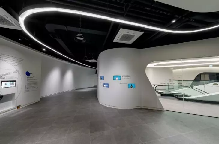 The Robotics and Artificial Intelligence Museum (RAIM) in Seoul - an interior view of the building 