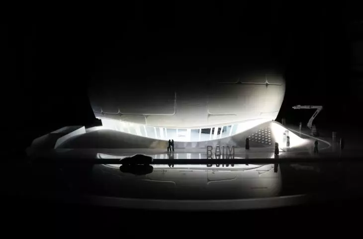  Robotics and Artificial Intelligence Museum (RAIM) in Seoul - a model of the building 