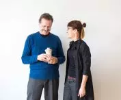 The creators of Slowpresso - Stefan Karamuz with his daughter Justyna