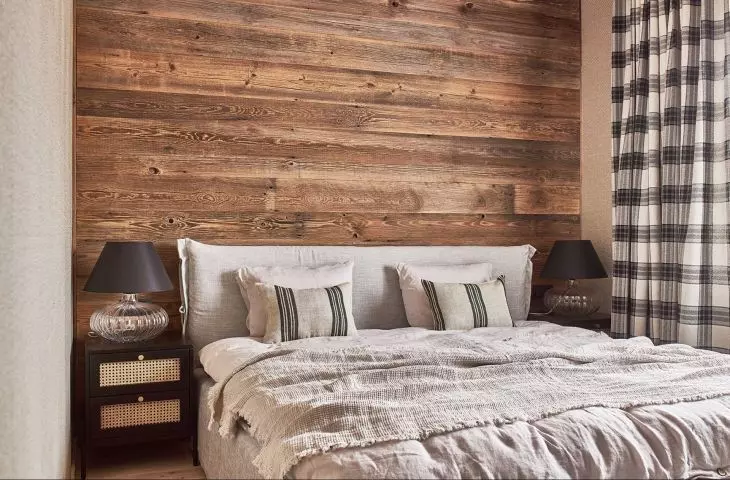 Gabriel Helegda lined the wall with centuries-old wood