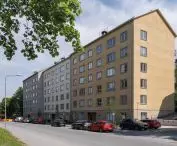 Miasto wraz z operatorem budynku Stockholmshem oddało do użytku 102 mieszkania na wynajem; mieszkania zostały zrealizowane w pierzejowej zabudowie po dwóch stronach ulicy Hagsätravägen; 