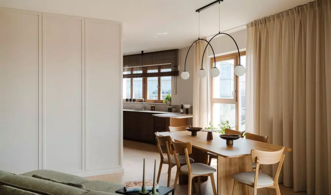 Living area of a Warsaw apartment