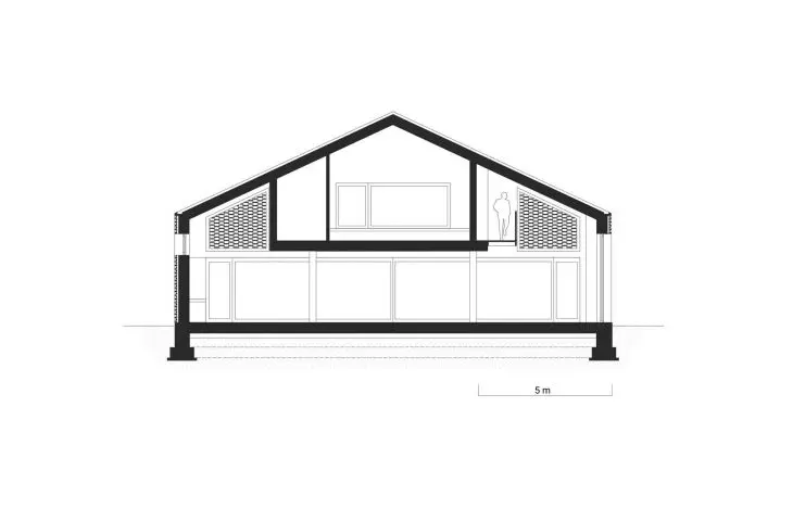 Brick house - cross-section 