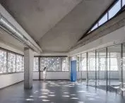 The light entering the lab creates an interesting play of light and shadows