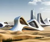 Budynki Zahy Hadid na pustyni
