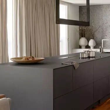 The island was finished with quartzite