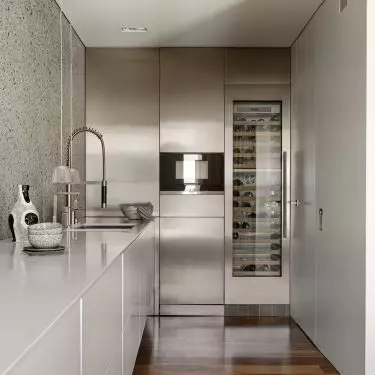 Hidden in the development are a refrigerator and an oven