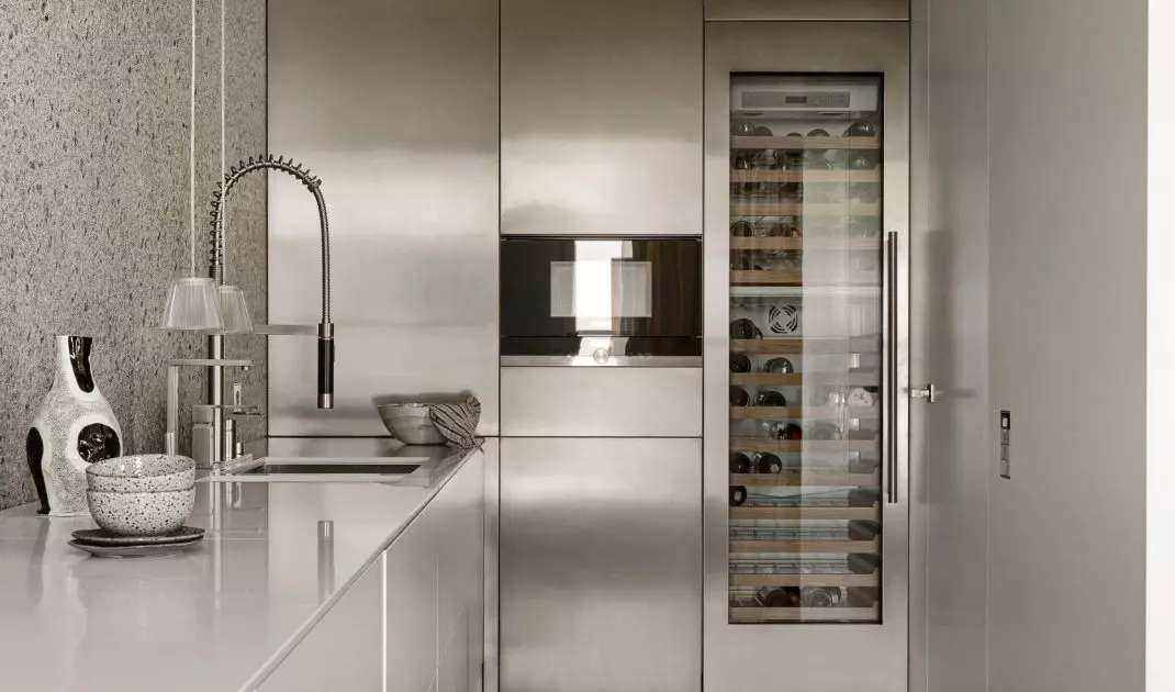 Hidden in the development are a refrigerator and an oven