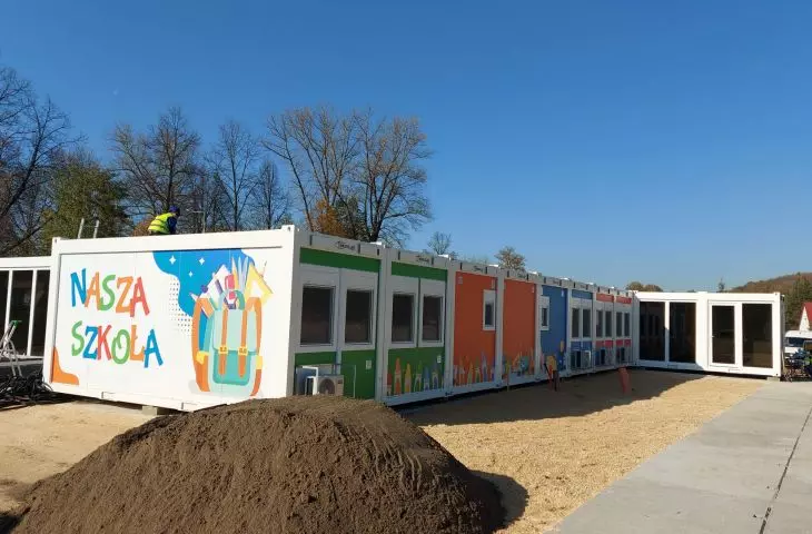 building a school out of containers
