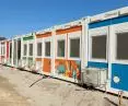 The school from containers in the village of Zelazno was built in 48 hours