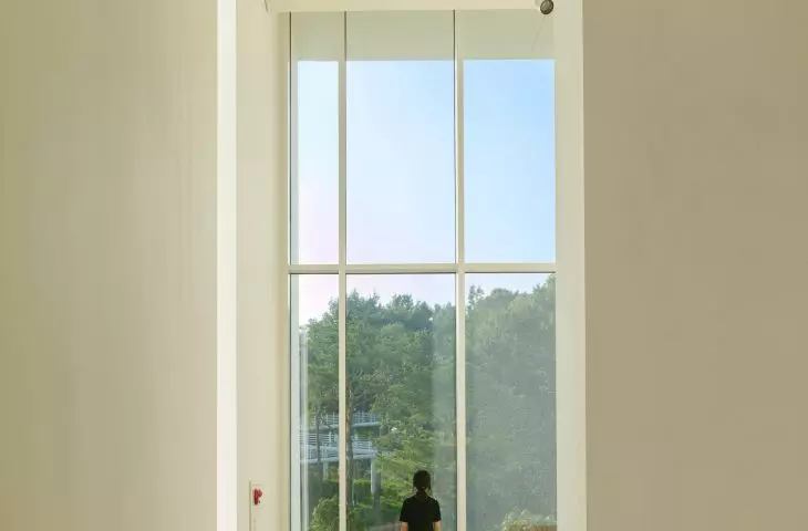 Sorol Art Museum - main exhibition space overlooking the landscape