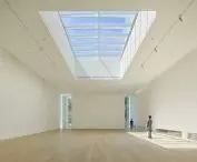 Sorol Art Museum - the main exhibition space with a skylight in the roof  