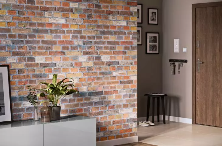 Brick in the apartment