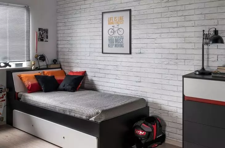 Brick in the apartment