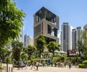 Hotel Pan Pacific Orchard w Singapurze — widok od strony ulicy 