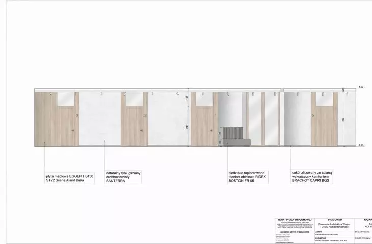 layout A-A, lobby and reception area