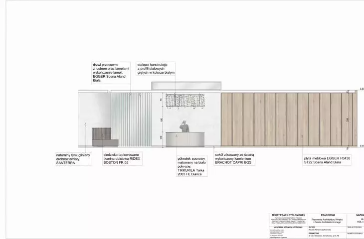 C-C layout, lobby and reception area