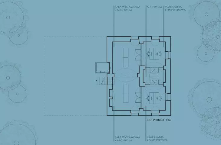 rzut piwnicy (dworek)