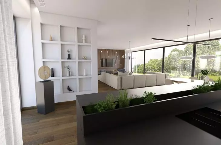 Living area designed by Agnieszka Musiał-Chmielnik