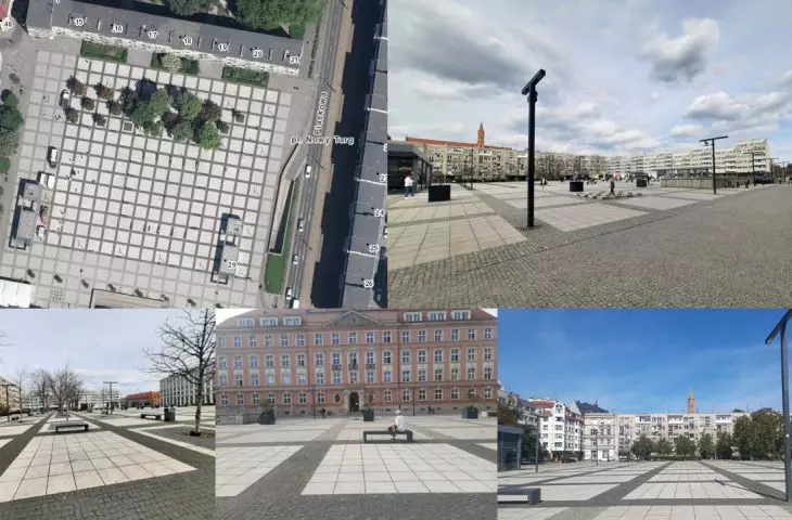 Plac Nowy Targ po rewaloryzacji z 2013 roku