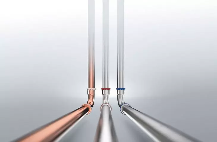 Geberit Mapress Kupfer, C-Stahl, Edelstahl