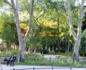 House of Hungarian Music in Budapest sunk in the greenery of the city park 