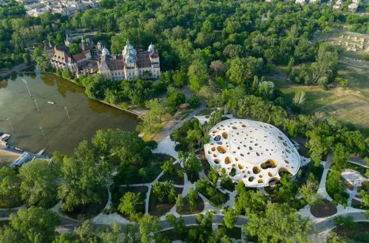 House of Hungarian Music in Budapest - bird's eye view
