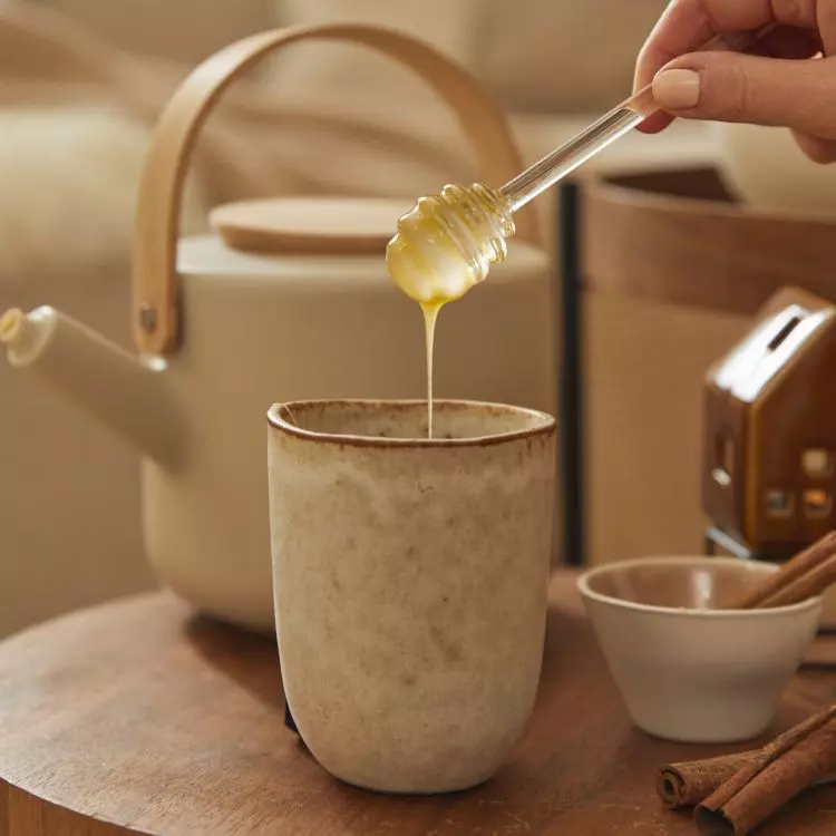 Handmade ceramics add artistic expression to the space