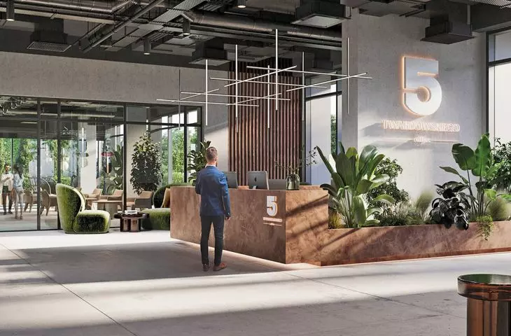 wnętrze biurowca przy ul. Armii Krajowej, Rzeszów, 2023