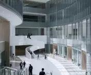 Uniview headquarters in Hangzhou - lobby and common atrium 