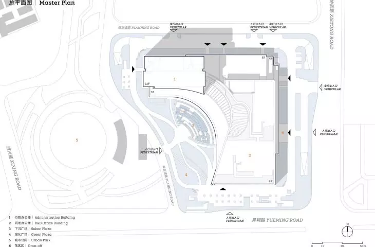Główna siedziba Uniview w Hangzhou — masterplan 