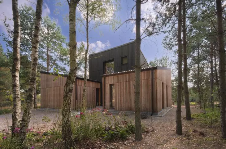 The house is made up of three blocks