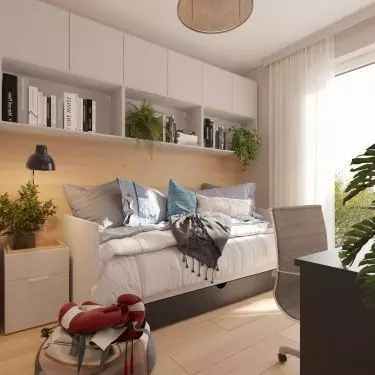 The user can observe how the cost of an interior unit changes as the design is modified