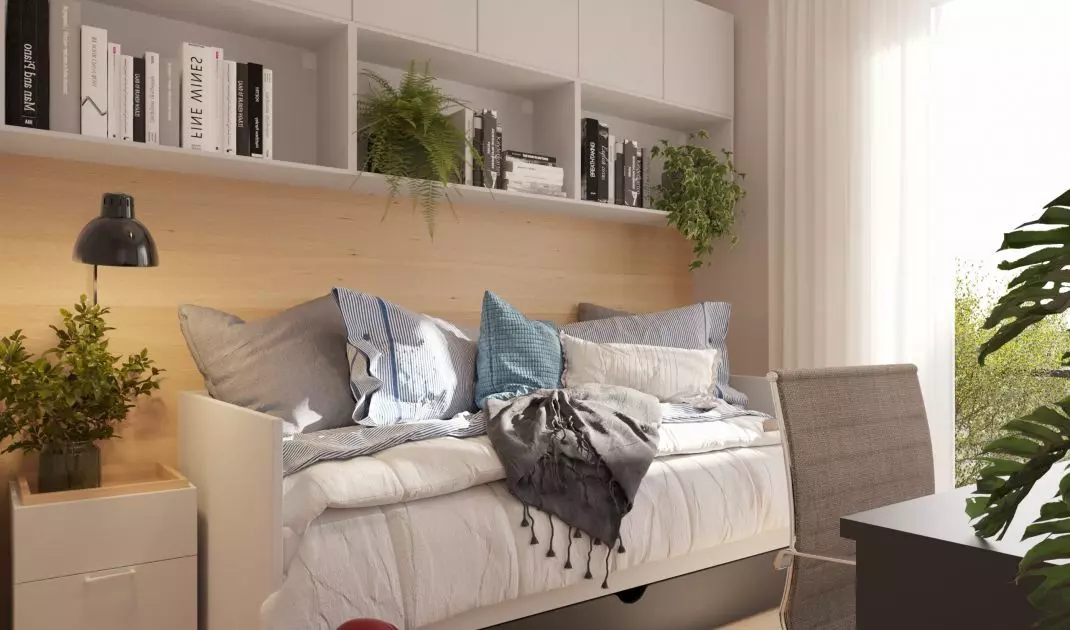 The user can observe how the cost of an interior unit changes as the design is modified