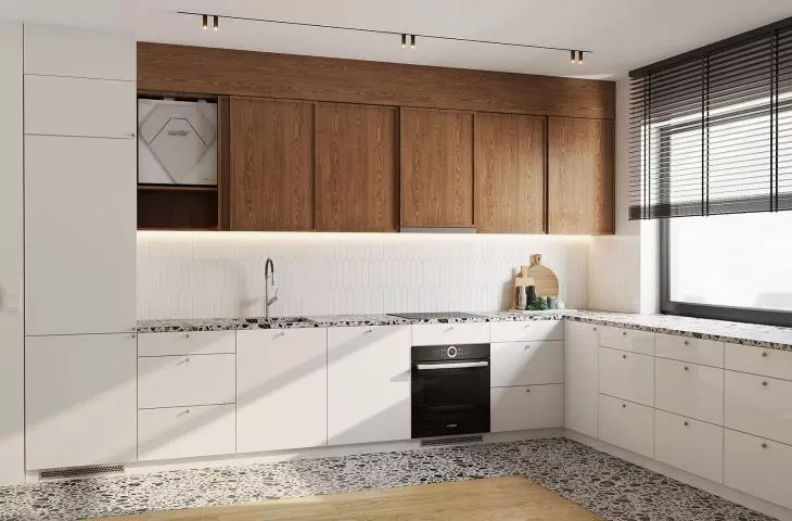Rekuperator MISTRAL CITY schowany w typowej szafce kuchennej lub w każdej innej szafce wiszącej