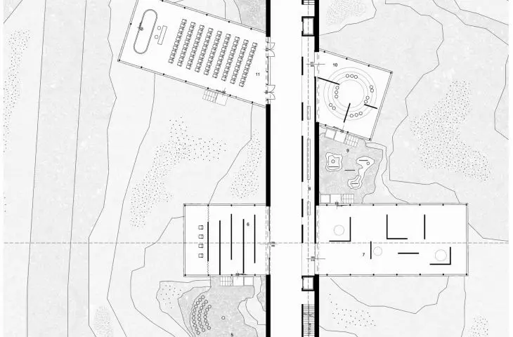 first floor plan of the House of Dialogue