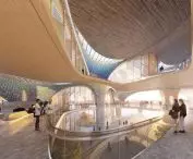 Alisher Navoi Institute for International Scientific Research in Tashkent - interior visualization. 