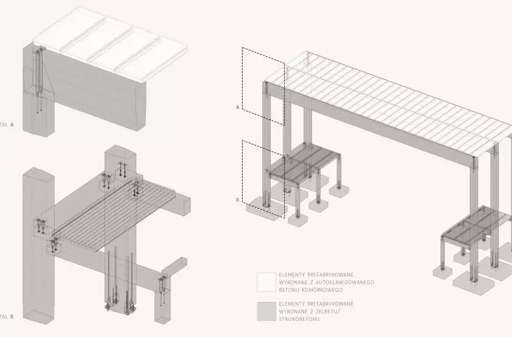 construction diagram of the auditorium