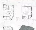 plan of level +2, plan of level +3, cross-section, elevation