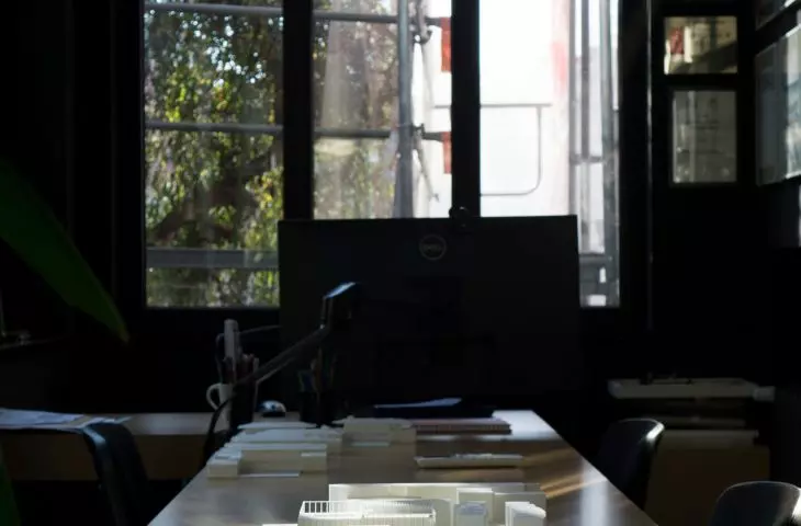 interior of the studio