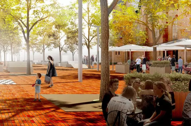 Competition proposal for the design of the center of Koszalin (First Prize)