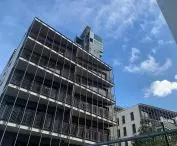 Sea Towers towers over the new buildings