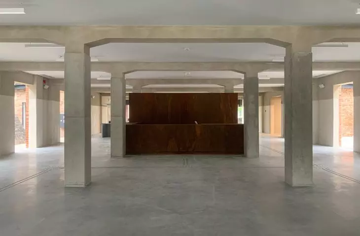 interior of the former slaughterhouse