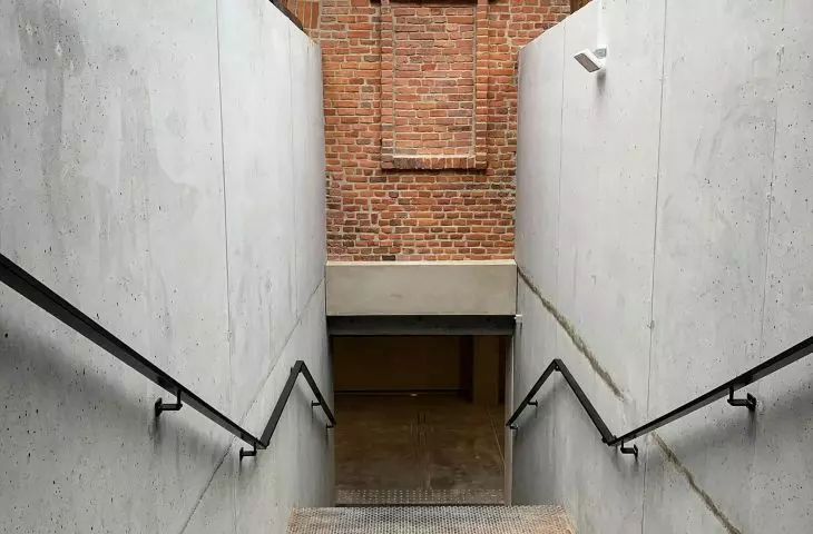 interior of the former slaughterhouse