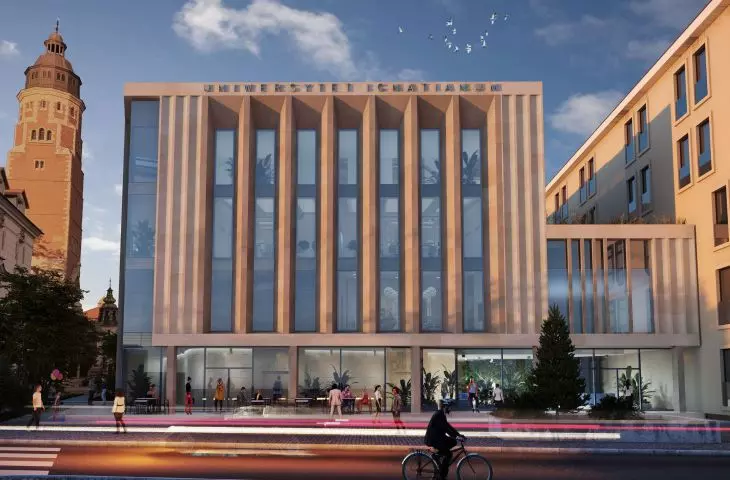 New building of Ignatianum University in Krakow