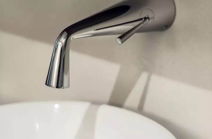 The designers managed to fit two washbasins