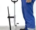  Installers use a tacker to quickly attach the clips