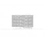 Texoversum Center for Modern Textile Technology in Reutlingen - elevation drawing 